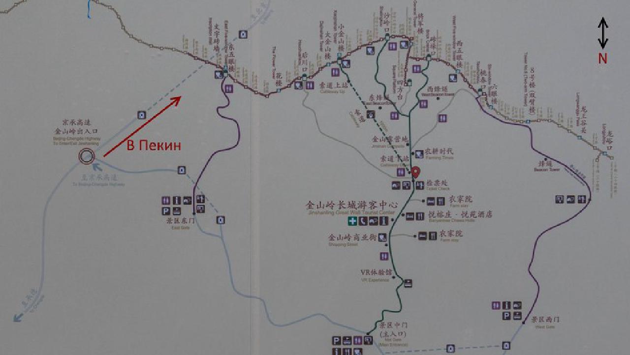 Jinshanling map