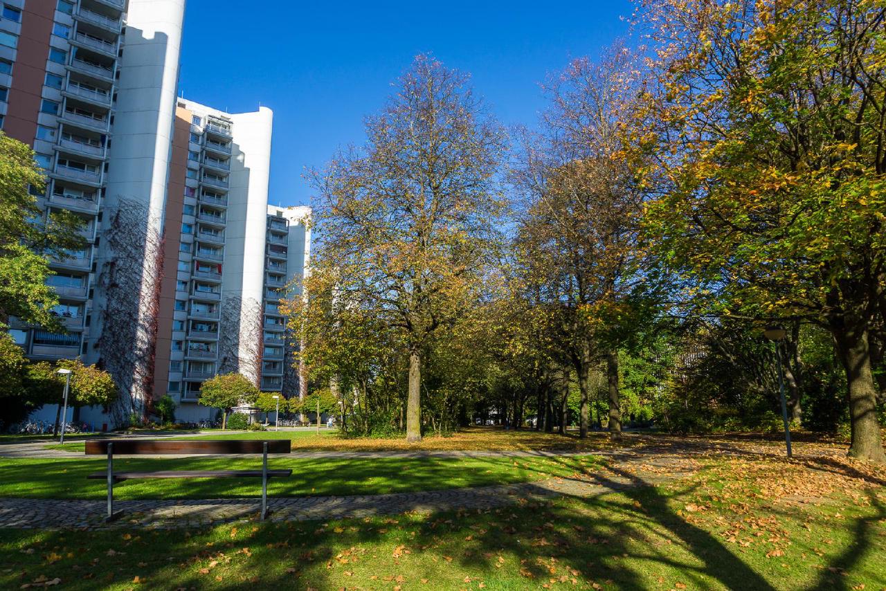 Courtyard of an apartment block