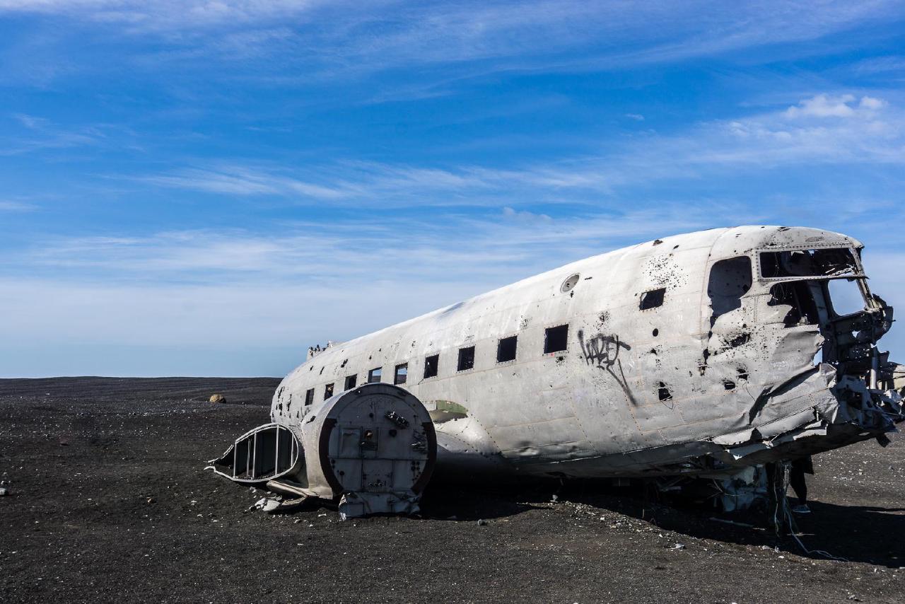 Обломки американского самолета / Plane Wreck, Iceland