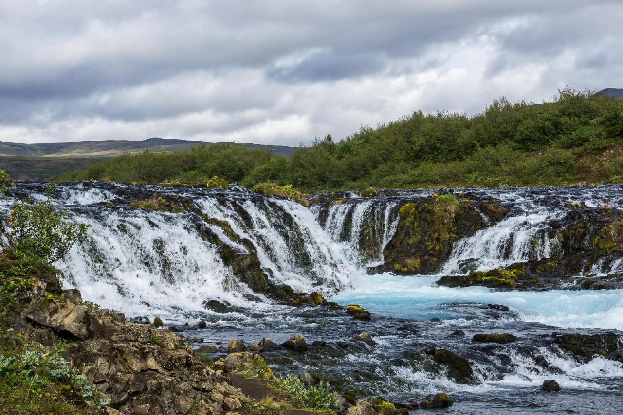 Вид на Bruarfoss