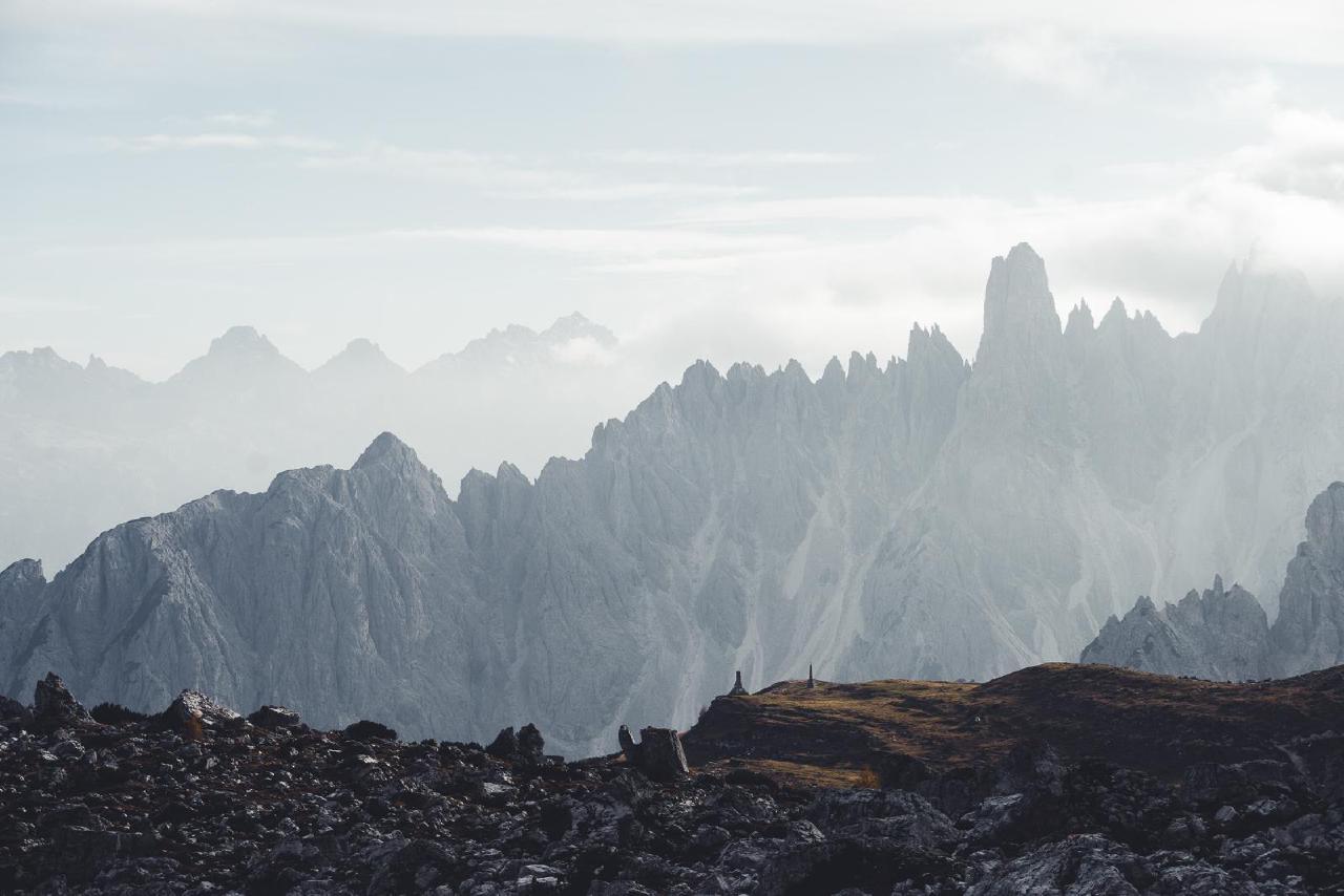 Endless jagged Dolomites / Mountain saw in Dolomites, Italy Endless jagged Dolomites / Mountain saw in Dolomites, Italy