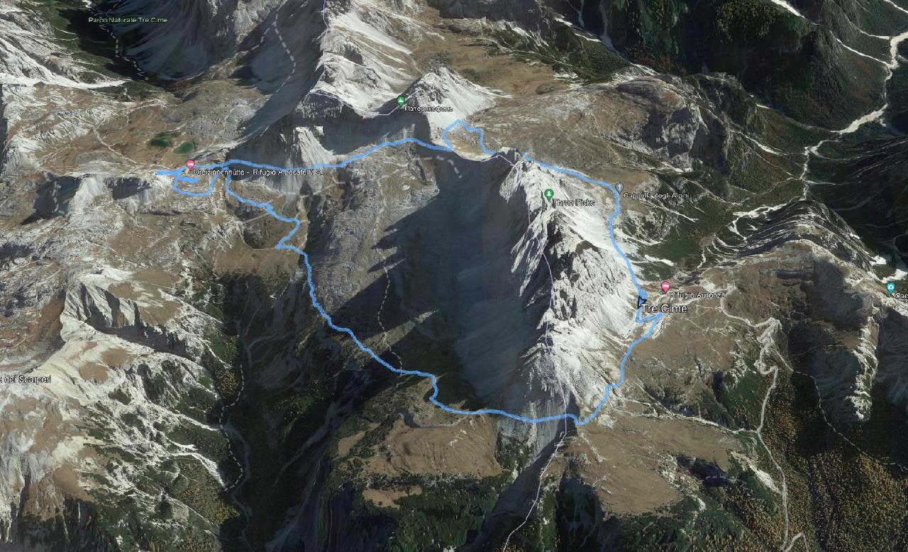 Track on Google Earth, counterclockwise Track on Google Earth, counterclockwise
