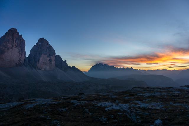 Закат в горах / Sunset in the mountains, Italy