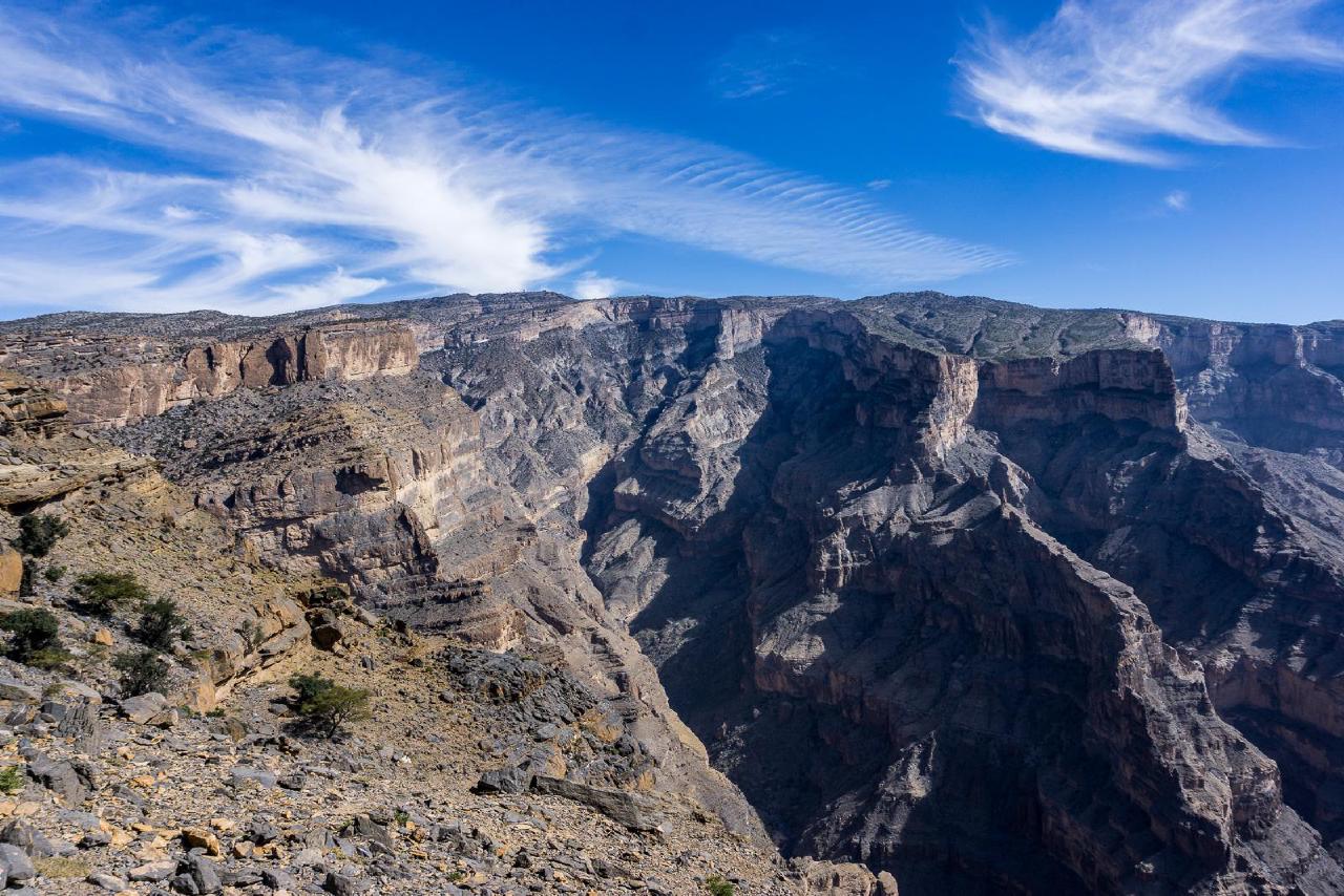 Напоминает Гранд Каньон / Jabel Shams Canyon, Oman Напоминает Гранд Каньон / Jabel Shams Canyon, Oman