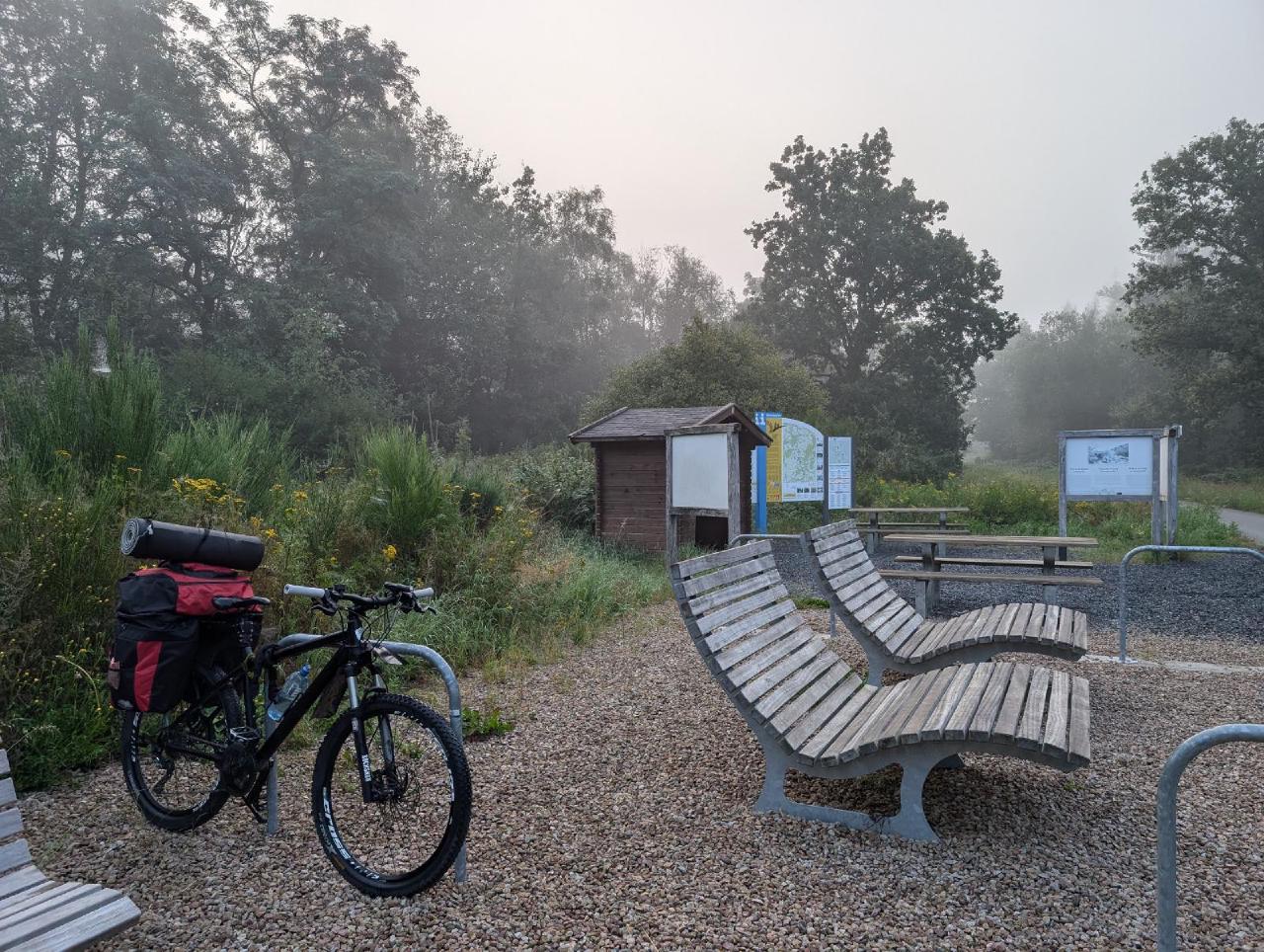 Wet bike in the morning