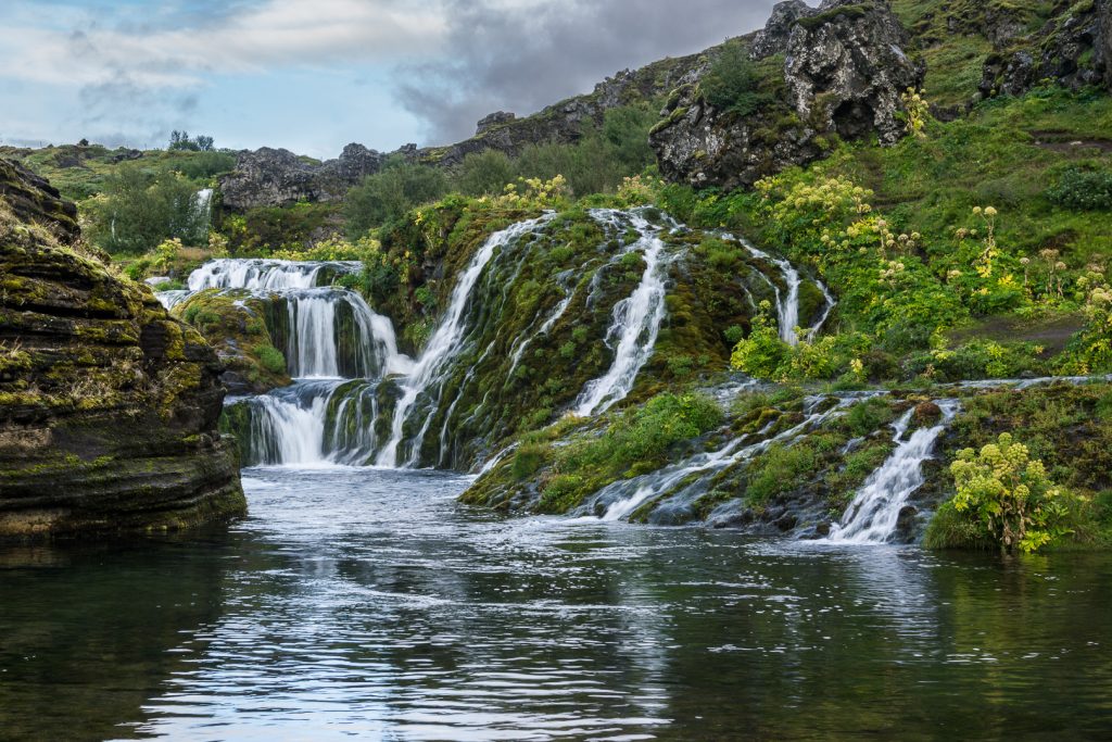 Gjain waterfall valley, Iceland
